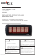 Bromic Heating TUNGSTEN 300-BURNER Installation, Instruction And  Service Manual