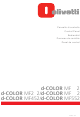 Olivetti d-COLOR MF 2 Series Manual