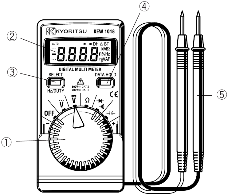 KYORITSU KEW 1018 - Digital Multimeter Manual | ManualsLib