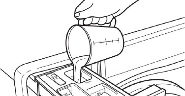 Adding liquid chlorine bleach to single-load dispenser
