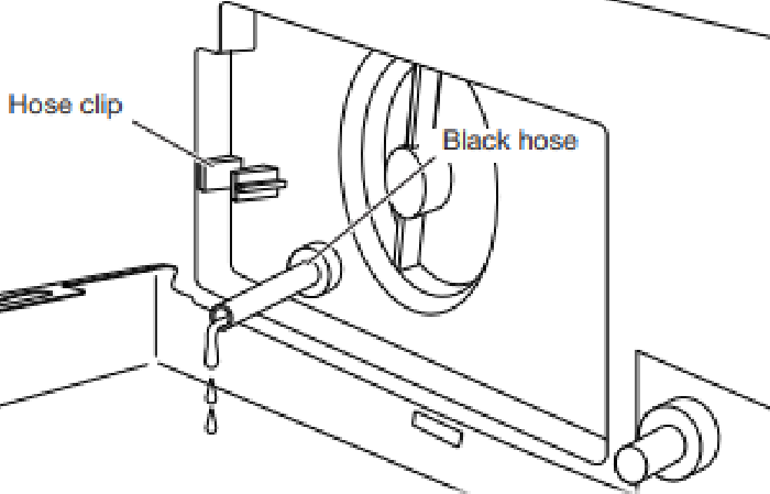 Cleaning the Drain Pump/Draining Residual Water - Step 3