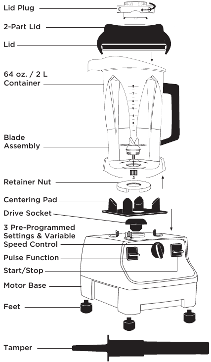 Vitamix 6300 - High-Performance Blender Manual | ManualsLib