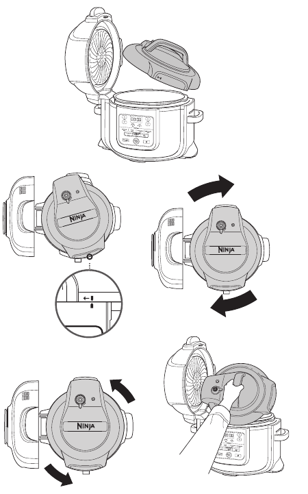 INSTALLING & REMOVING THE PRESSURE LID