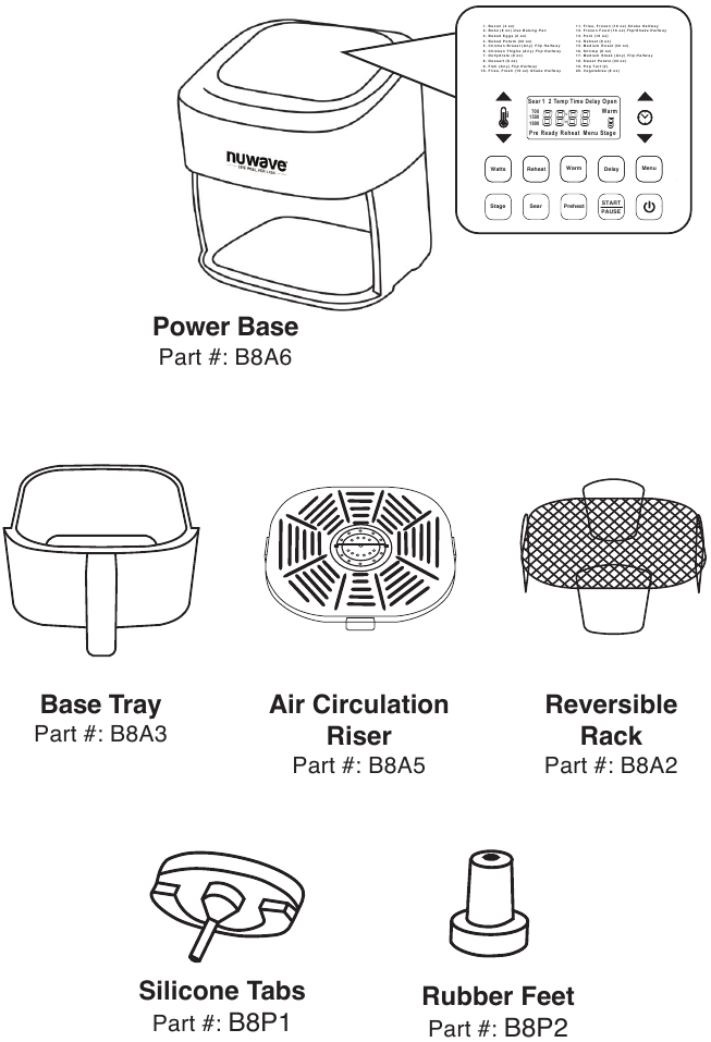 NuWave Brio 8Q, 37090 - Digital Air Fryer Manual | ManualsLib