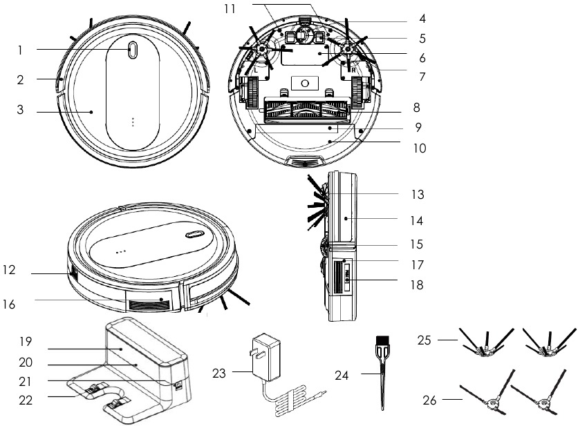 Kalorik HUVI R1 Robot Vacuum Manual ManualsLib