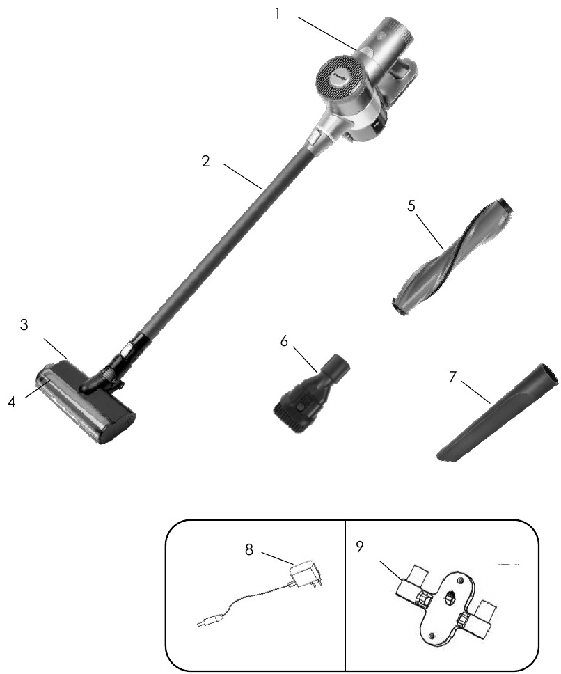 Kalorik VC 47706 Cordless Cyclone Vacuum Cleaner Manual ManualsLib