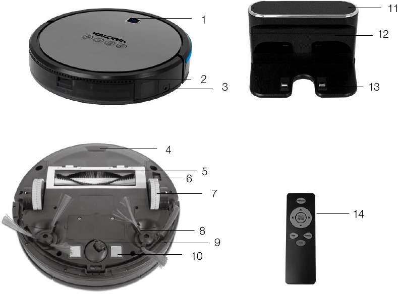 Kalorik RVC 46111 Ionic Pure Air Smart Robot Vacuum Manual ManualsLib