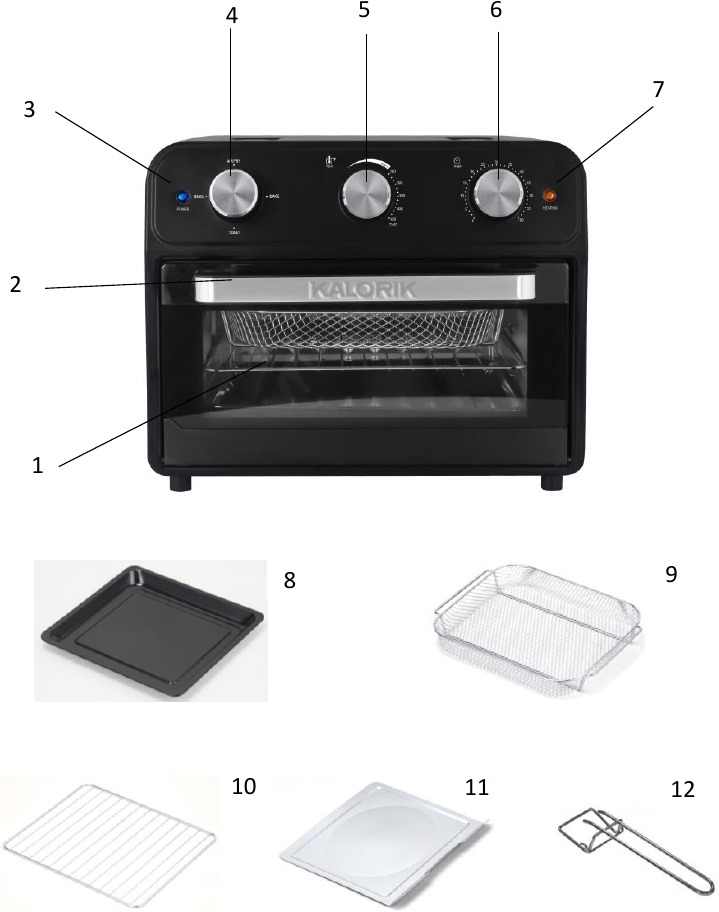 Kalorik AFO 46129 Air Fryer Toaster Oven Manual ManualsLib