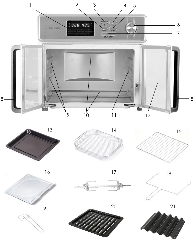 Kalorik MAXX AFO 46045 SS - Air Fryer Oven Manual | ManualsLib