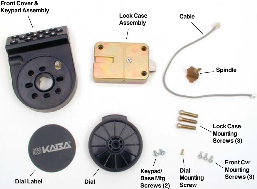 Kaba Mas Auditcon 252V / 552V / 52V 2 Series Locks Installation
