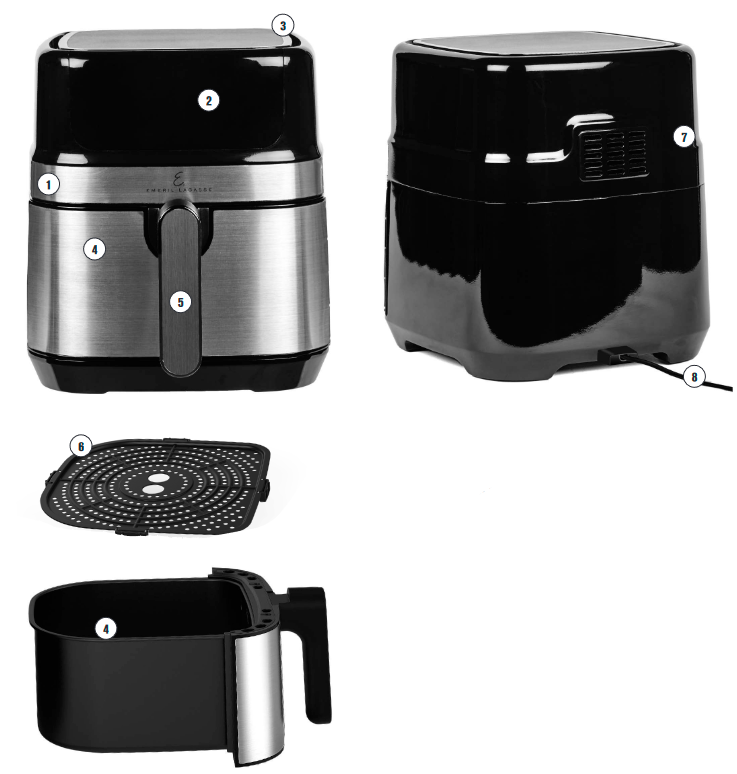User manual Emeril Lagasse AirFryer Elite Home HF-8360T-S (English - 20  pages)