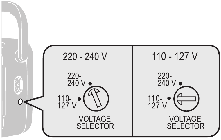 Power Supply - Voltage selector