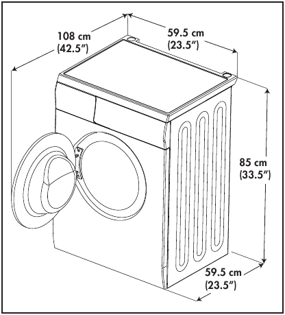 Danby DWM120WDB-3 - 2.7 cu. ft. All-In-One Ventless Washer/Dryer Manual ...