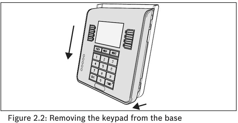 Bosch SDI2 B930 ATM Style Alphanumeric Keypad Installation