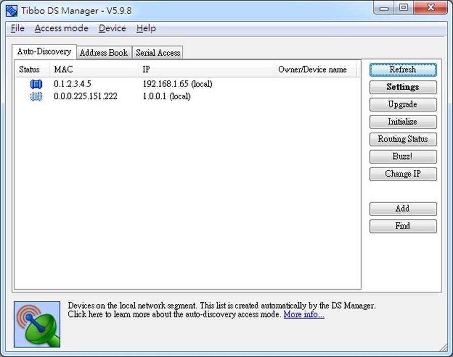 Tibbo DS1100, DS1101, DS1102 OverIP Controller Quick Installation