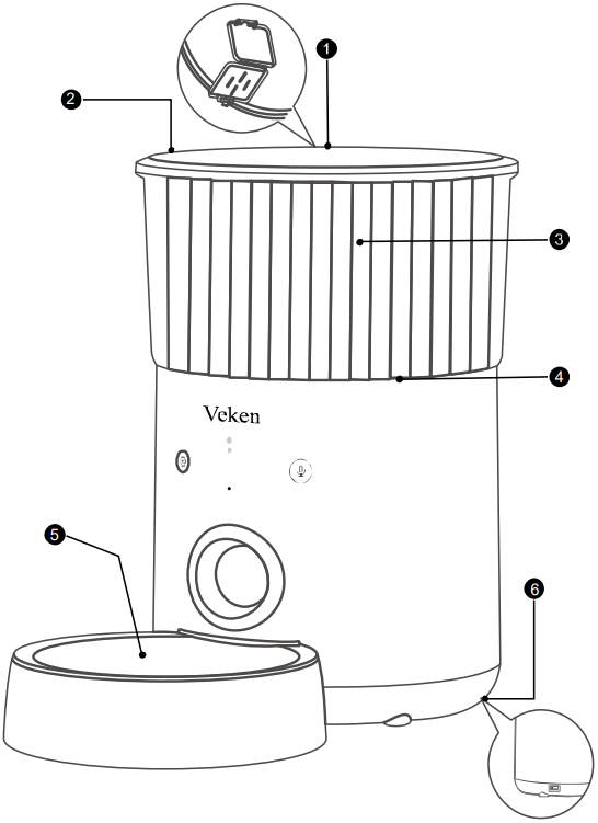 Veken Automatic Pet Feeder W80W Manual ManualsLib