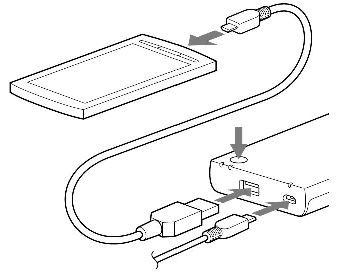 Supplying power using the USB cable