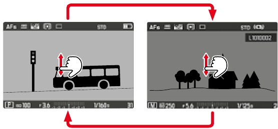 SWITCHOVER - PICTURE/PLAYBACK/REVIEW MODE