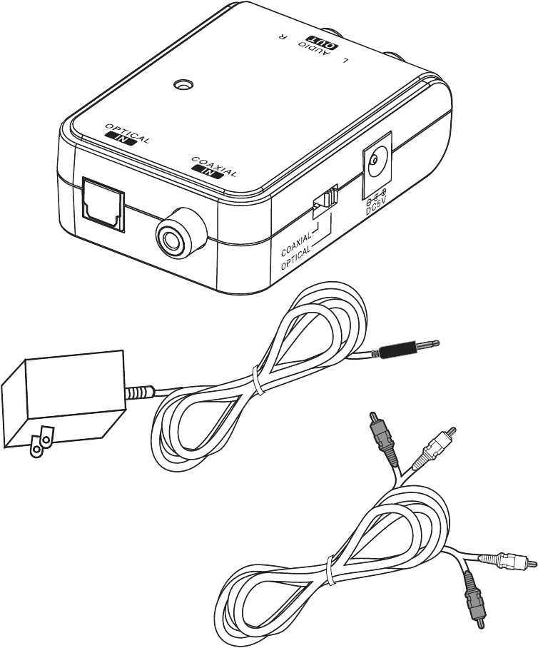 Insignia NSHZ313 Optical/Coaxial DigitaltoAnalog Converter Quick