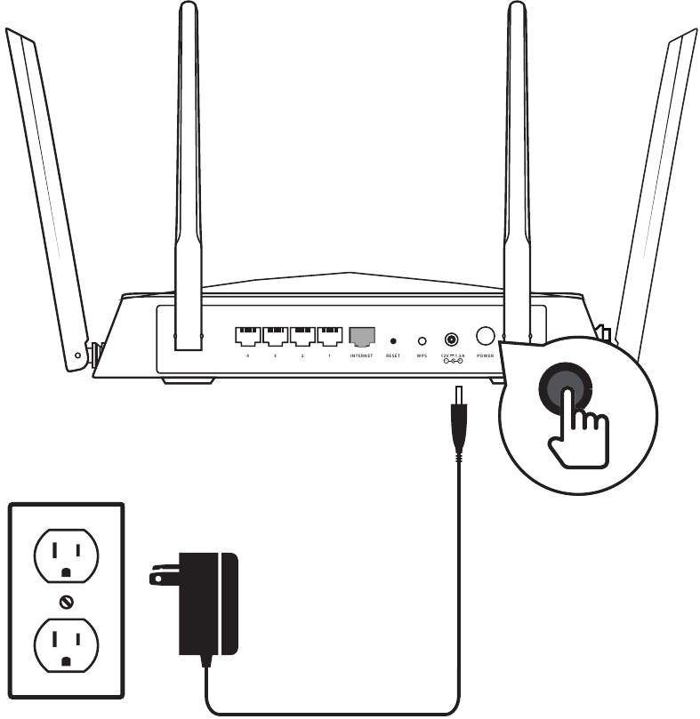 Browser Setup - Step 1 - Connect the power