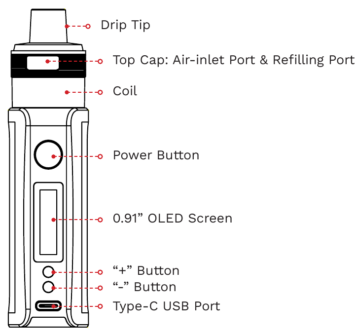 oxva v2 xlim OXVA Xlim V2 Kit 25W 900mAh Pod System Kit