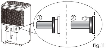 Connect pump drain hose - Step 1