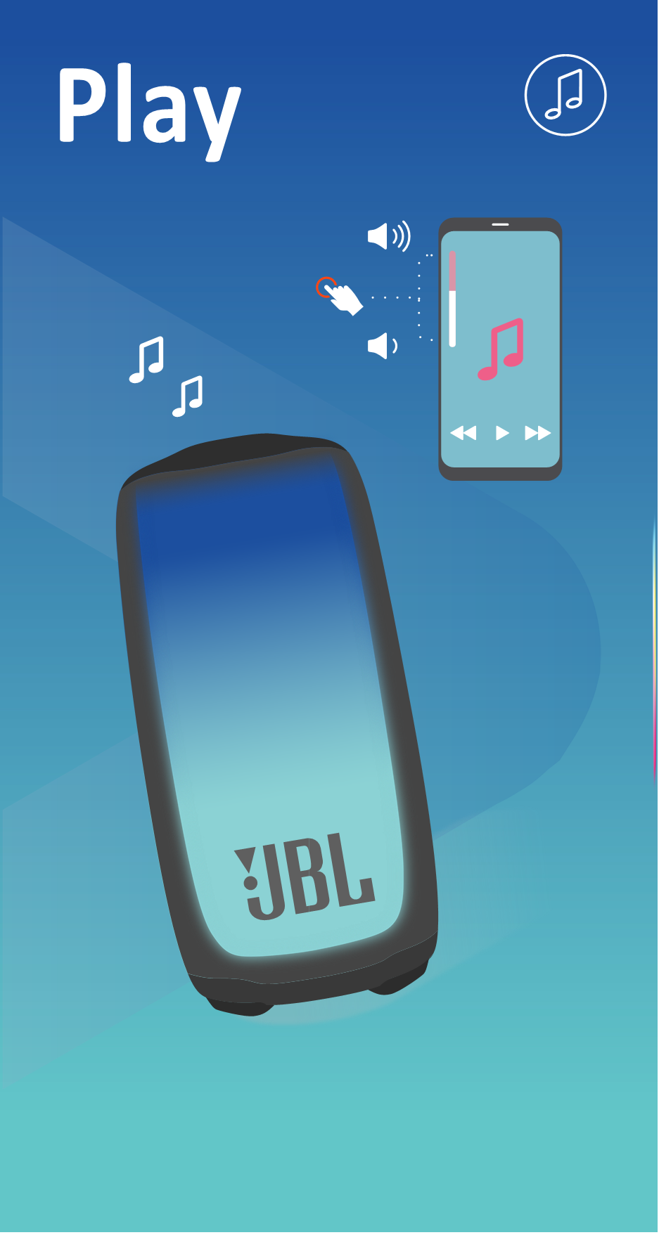 JBL Harman Pulse 5 Portable Bluetooth Speaker Quick Start Guide