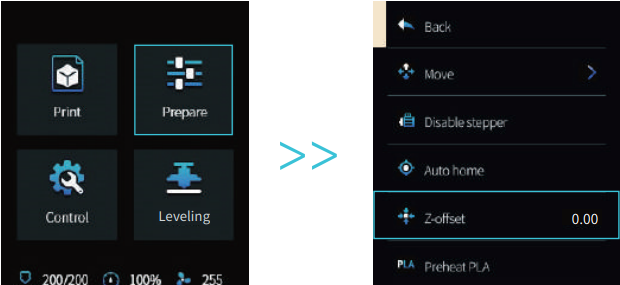 Auxiliary levelling - Step 4