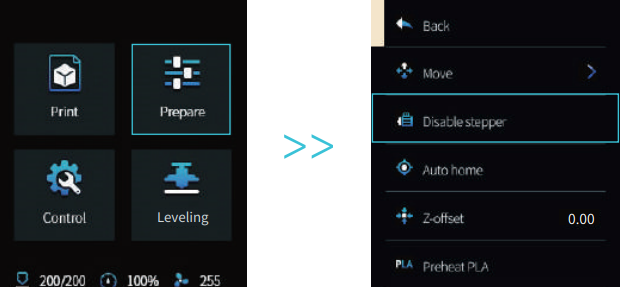Auxiliary levelling - Step 5