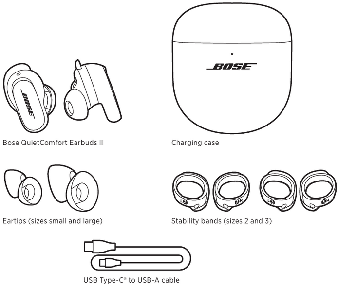 Bose Earbuds II Bluetooth Proprietary Active Noise