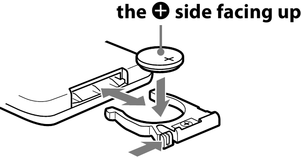  Remote commander - Battery replacement