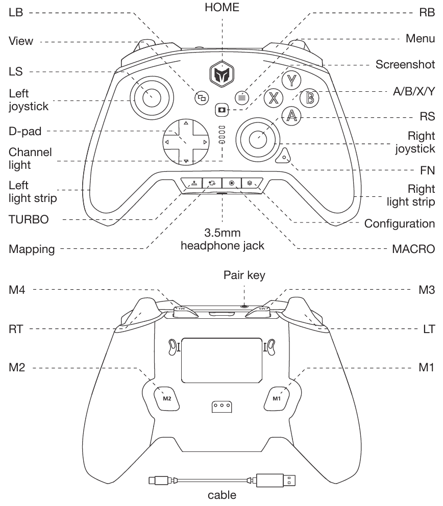 BIGBIG WON RAINBOW 2 PRO - Wireless Controller Manual | ManualsLib