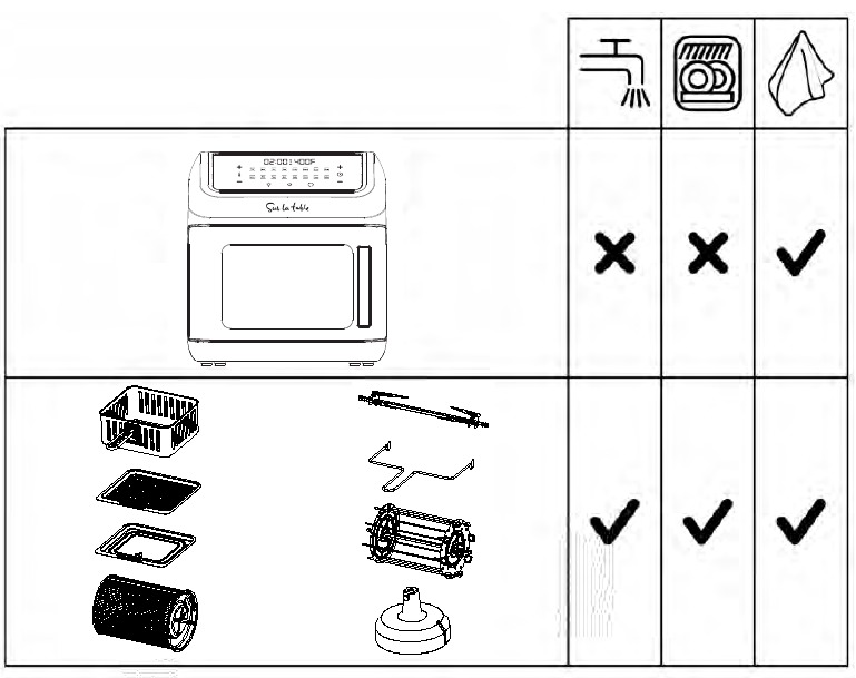 Sur La Table 13-Quart Multifunctional Air Fryer Owner's Manual - Manuals+