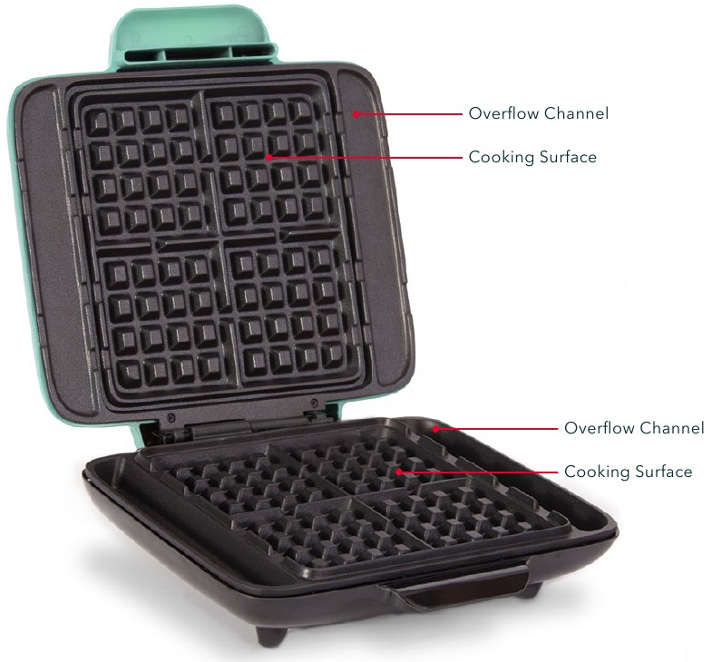Dash DNMWM400 NOdrip Waffle Maker Manual & Recipes ManualsLib