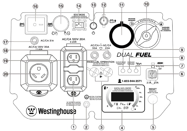 Westinghouse iGen4500DF Digital Inverter Generator Manual ManualsLib