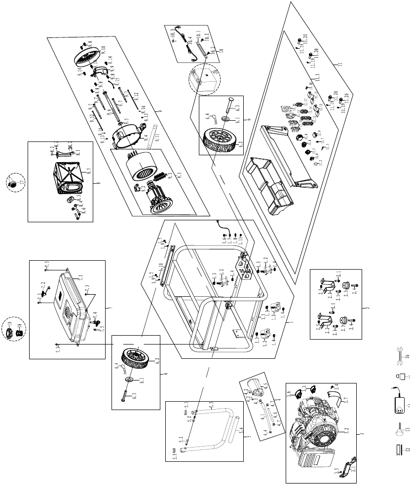 Filtro Aria Per Piccolo Generatore
