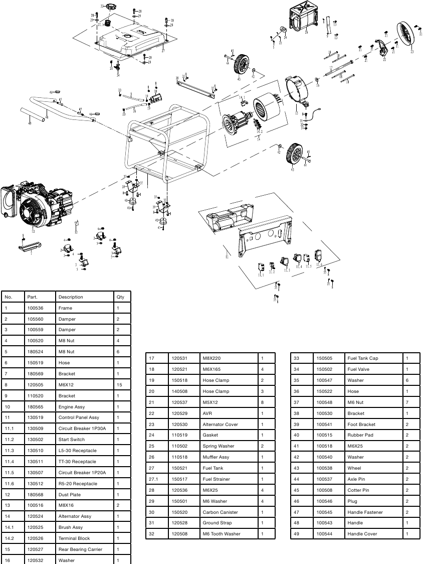 Westinghouse WGen2000, WGen3600, WGen3600v - Portable Generators Manual ...