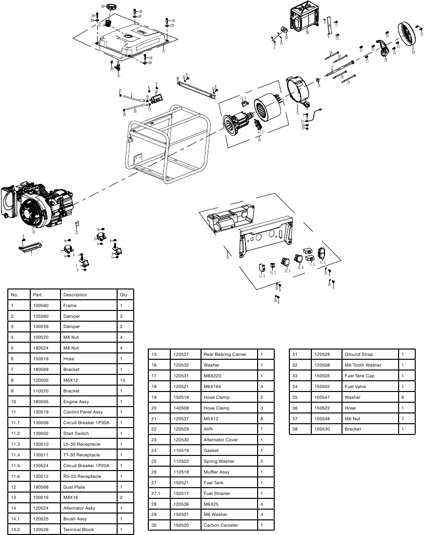 Westinghouse WGen2000, WGen3600, WGen3600v - Portable Generators Manual ...