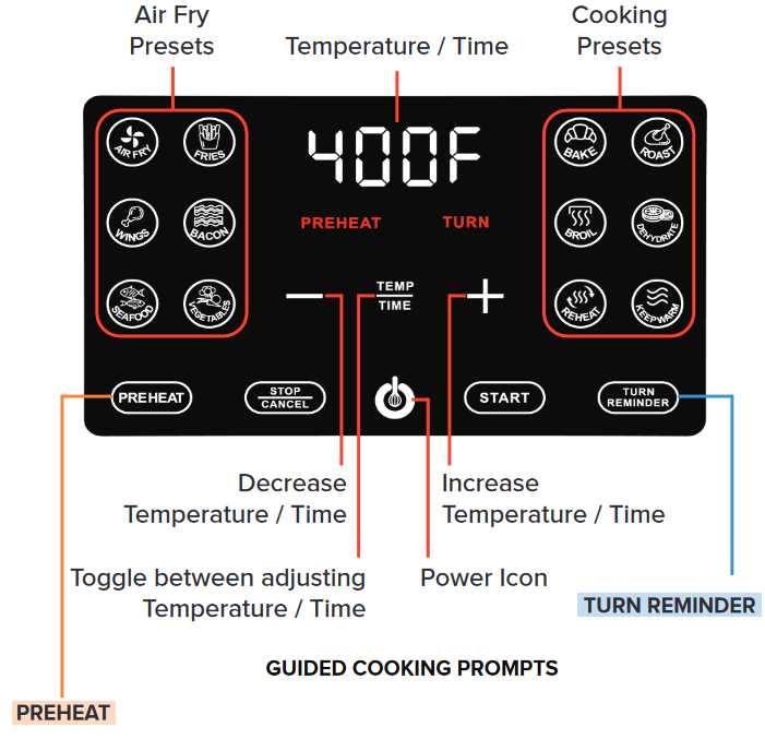 Gourmia GAF476 - 4-Qt Stainless Steel Digital Air Fryer Manual | ManualsLib