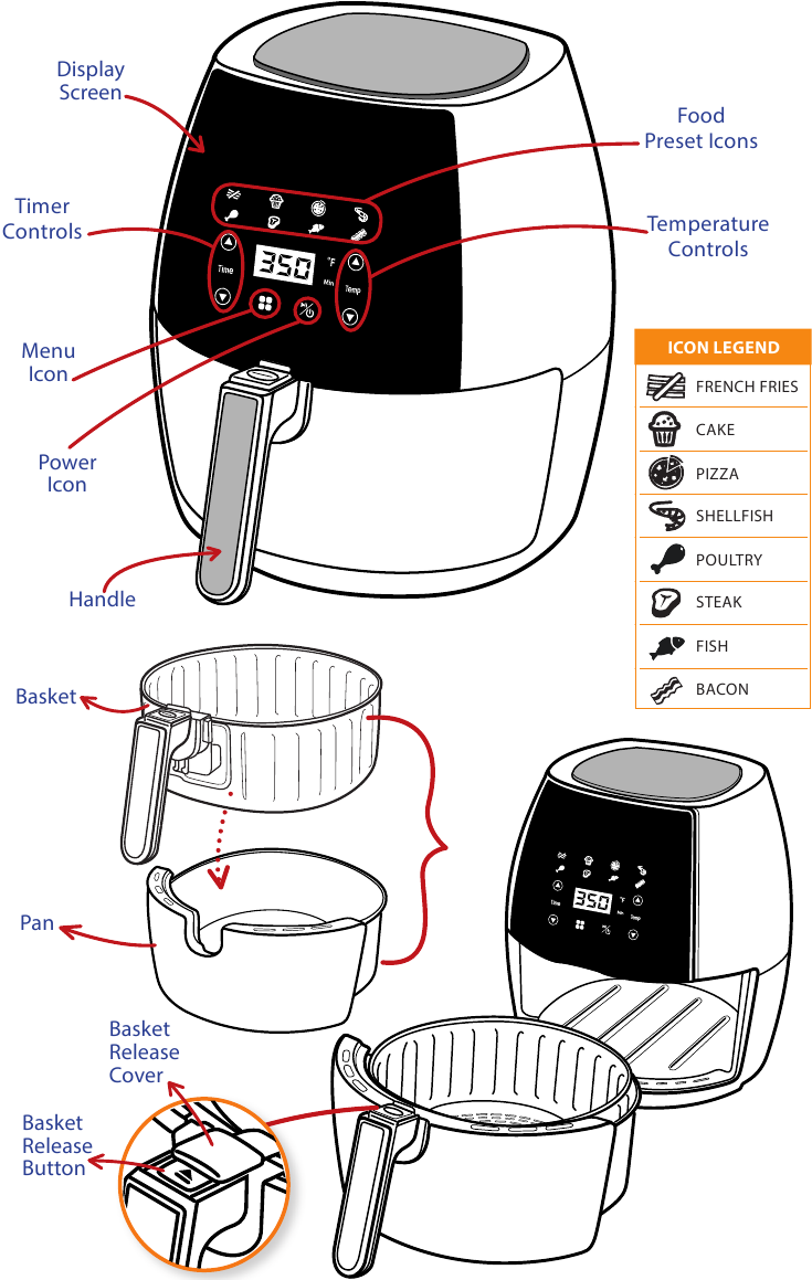 Gourmia GAF625 Air Fryer Manual ManualsLib
