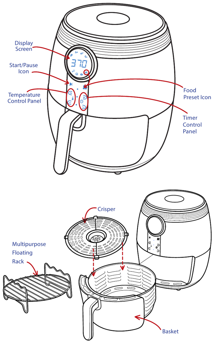 Gourmia GAF575 Air Fryer Manual ManualsLib