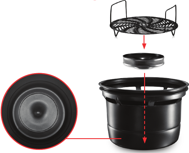 Gourmia GPA2060 6 QT OneLid Pressure Cooker + Air Fryer with 15One