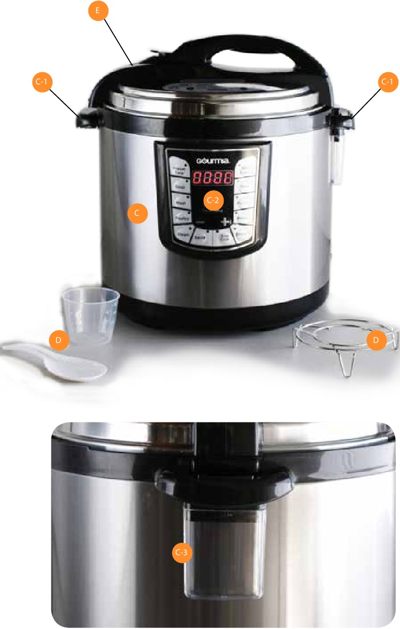 SPT Epc-14d QT Electric Stainless Steel Pressure Cooker For Sale