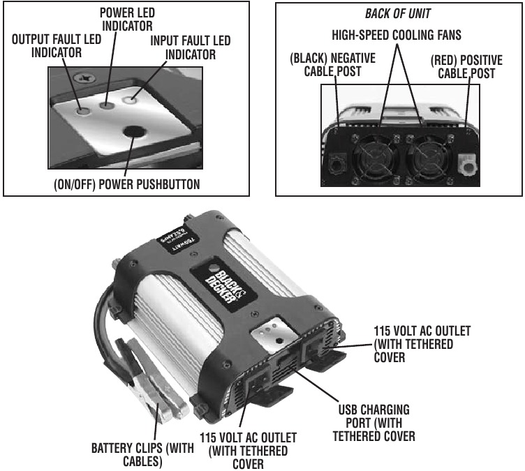 Black Decker PI750AB Vehicle Power System Manual ManualsLib