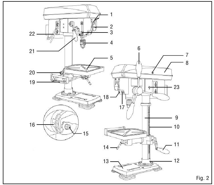 WEN 4214, 4214T 12" Variable Speed Drill Press Manual ManualsLib