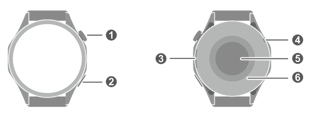 HUAWEI WATCH GT 4 (46 mm) diagram