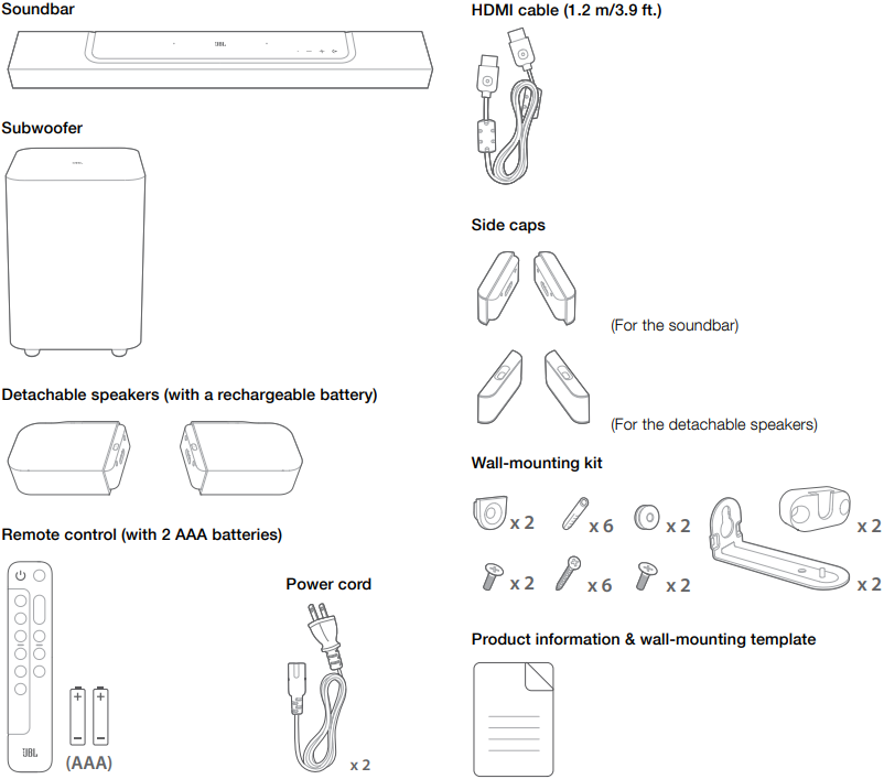 Jbl soundbar fashion 2.0 manual