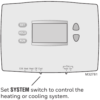 Select the system setting