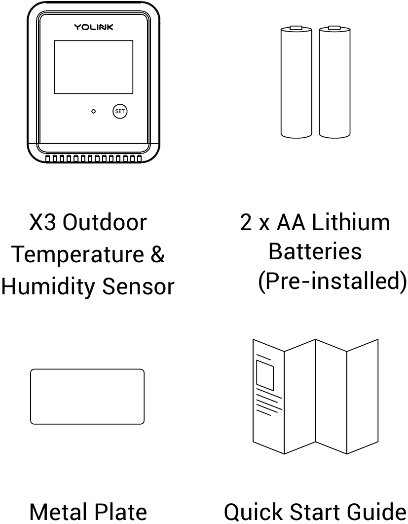 Yolink X3, YS8015UC Outdoor Temperature & Humidity Sensor Quick