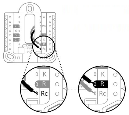 Installing thermostat if have 2 R-wires